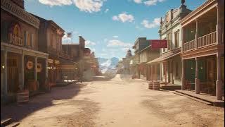 🏜️ Wild West Sandstorm: Cowboy Town Ambience for Relaxation | Zen Ambience