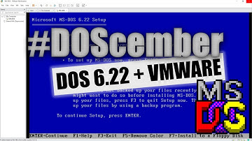 DOS 6.22 in a VMware Virtual Machine! #DOScember