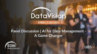 DataVision 2025 EMEA - AI for Data Management: A Game Changer