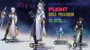 HSR 3.6 Anomaly Arbitration PLIGHT Phainon Clear | Honkai: Star Rail