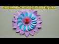 Hướng dẫn cách gấp và cắt hoa nhiều cánh từ giấy màu thủ công - Vy Oanh Vlogs