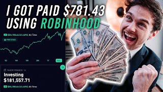 I Got PAID $781.47 with ROBINHOOD DIVIDENDS in March