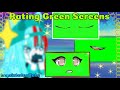 Rating Green screens(Random)||Gacha club||Read desc!||