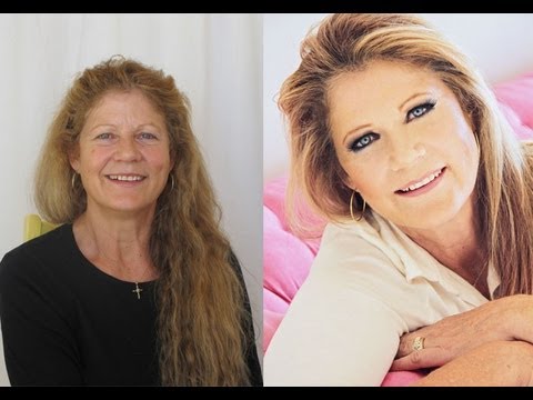 face slimming haircuts before and after over 50