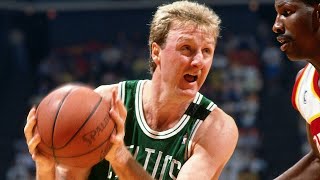 Larry Bird Drops a Career HiGH 60 Pts vs Hawks 1985.03.12 - Gets Hawks Bench Hyped!