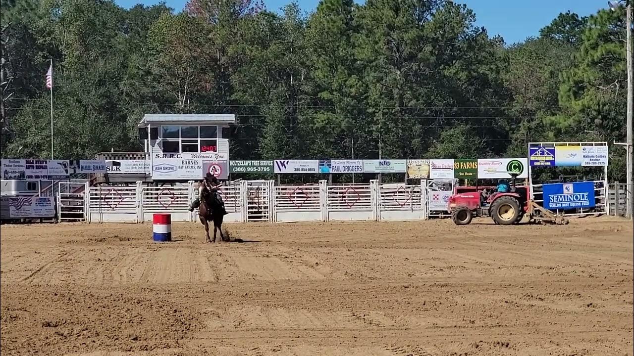 Mandy Amos & Firewaters Fast Cash winning 3rd at Branford Rodeo Stars