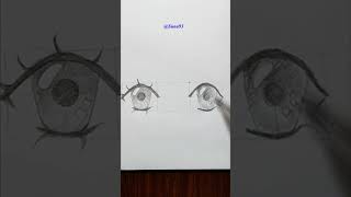 Anime Eyes Drawing | How to draw anime eyes easy #shorts #drawing #howtodraw #anime #animeeyes