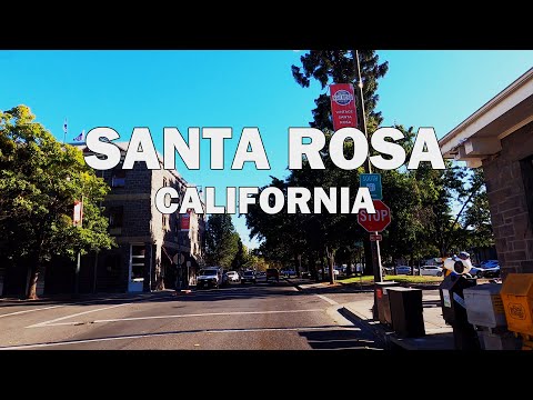 Santa Rosa, California - Driving Tour 4K