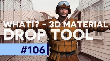How to use the 3D Material Drop Tool in Photoshop