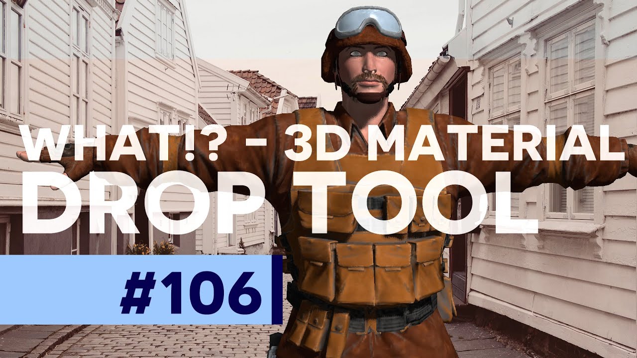 How To Use The 3D Material Drop Tool In Photoshop YouTube How To Use The 3D Material Drop Tool In Photoshop YouTube