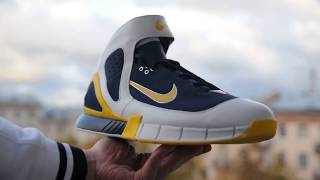 2005 Nike Air Zoom Huarache 2K5 (Midnigh Navy - Varsity Maize - White)