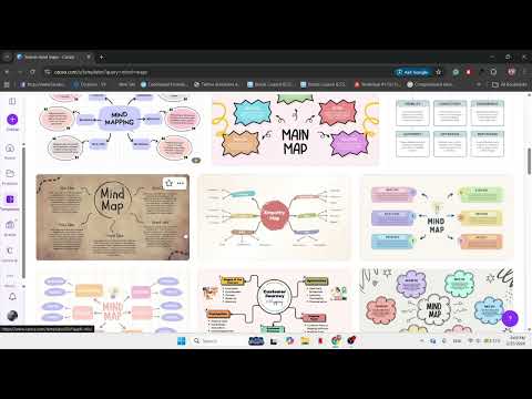 How to Create a mind map in canva #canva #tutorial #learning #education ...