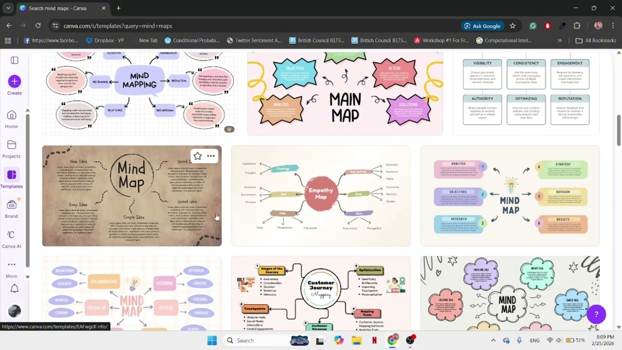 How to Create a mind map in canva #canva #tutorial #learning #education