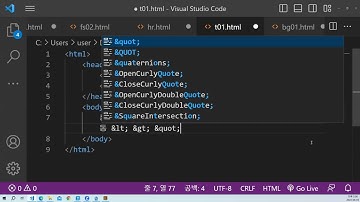 html로 특수문자