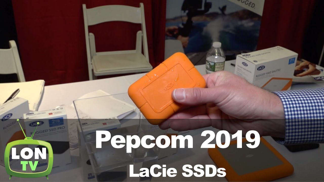 LaCie Rugged Thunderbolt 3/ USB C Drive SSD at Pepcom 2019