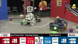Playoff Match 14 - 2025 FTC Canada Cup - Niagara Premier Event - Te...