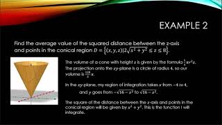 Calculus III C4S4L3 Order of Integration and Average Value