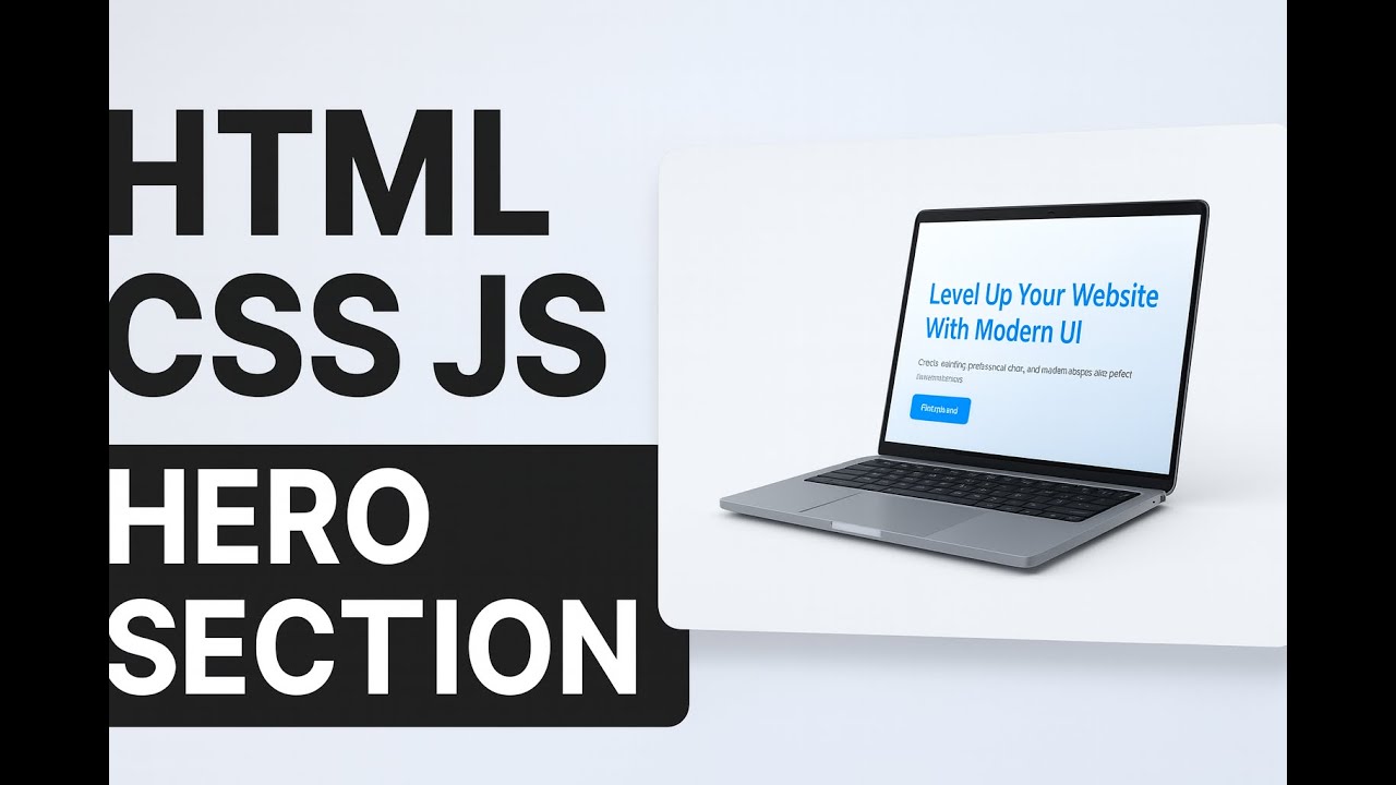 Professional Hero Section Design — Step-By-Step
