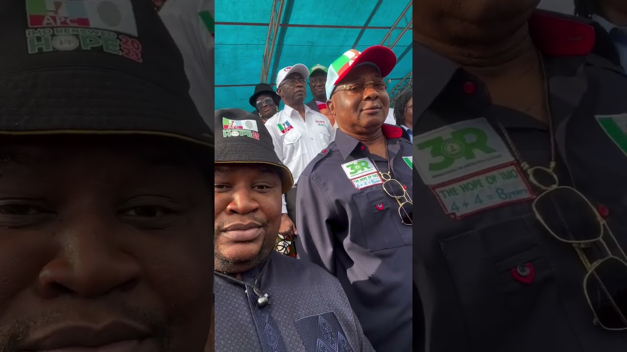 Cubana Chief Priest & Mr Hope Uzodinma Governor of Imo State. 