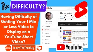 Having Difficulty of Getting Your 1 Min Video to Display as a YouTube Short Video? #youtube shorts
