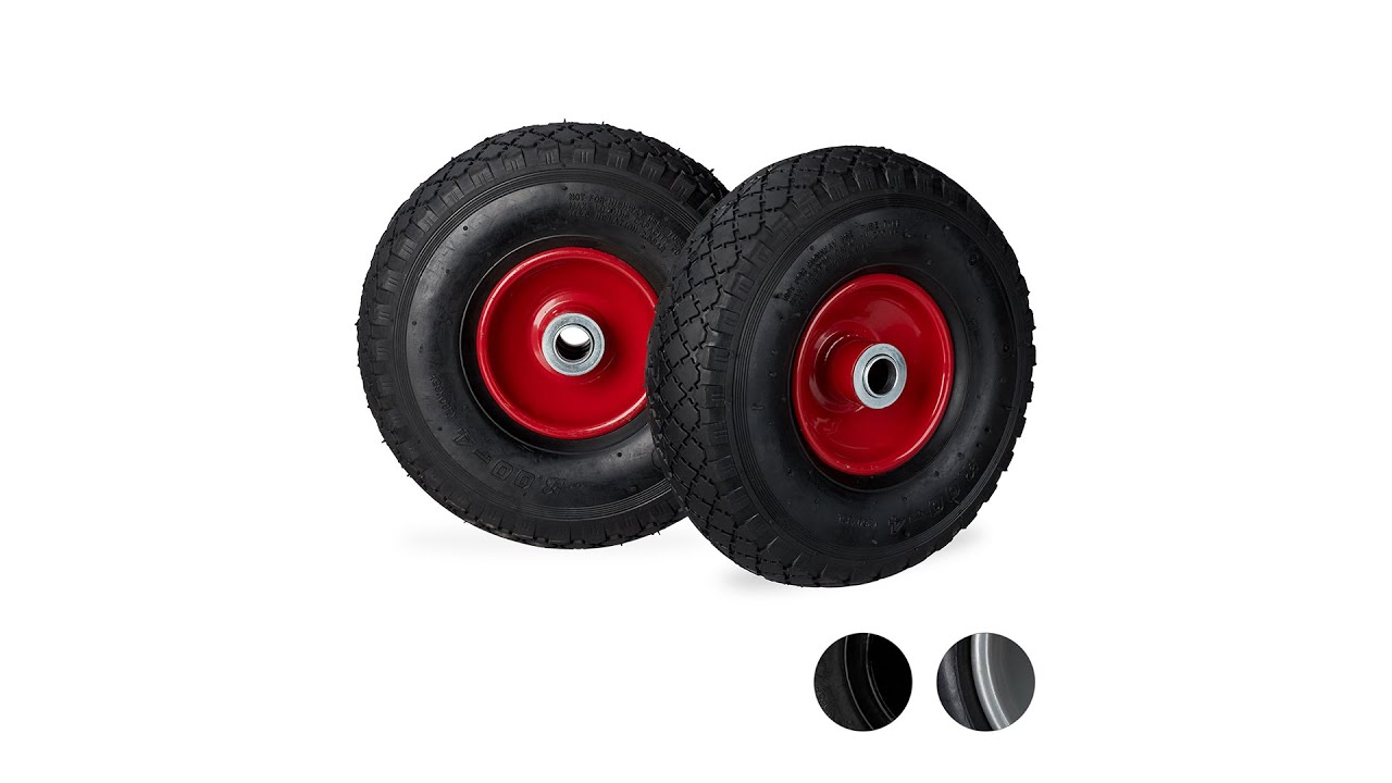 Sackkarrenrad luftbereift 2er Set