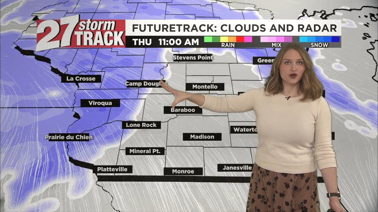 Steady snow returns on Thursday - YouTube