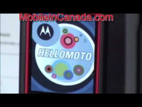 How to enter unlock code on Rogers Motorola KRZR - www.Mobileincanada.com