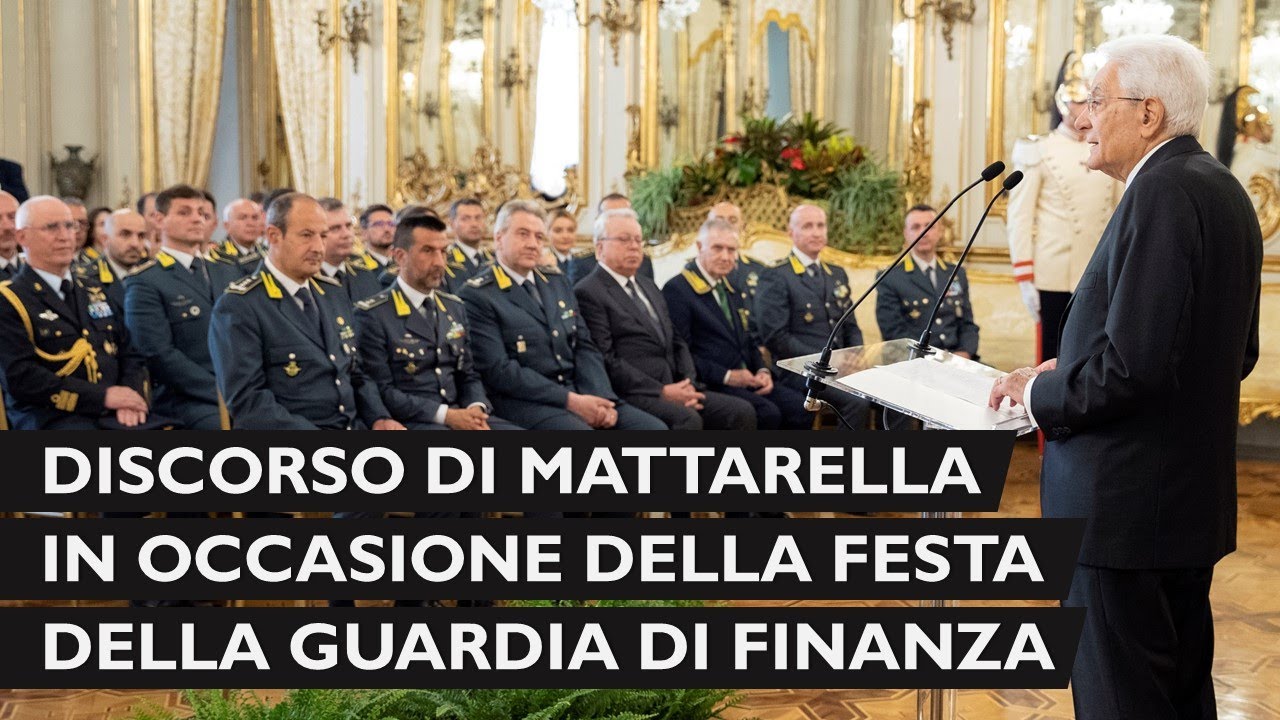 Intervento del Presidente Mattarella in occasione della festa della Guardia di Finanza