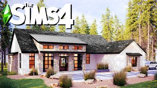 FOREST FARMHOUSE ~ Curb Appeal Recreation: Sims 4 Speed Build (No CC)