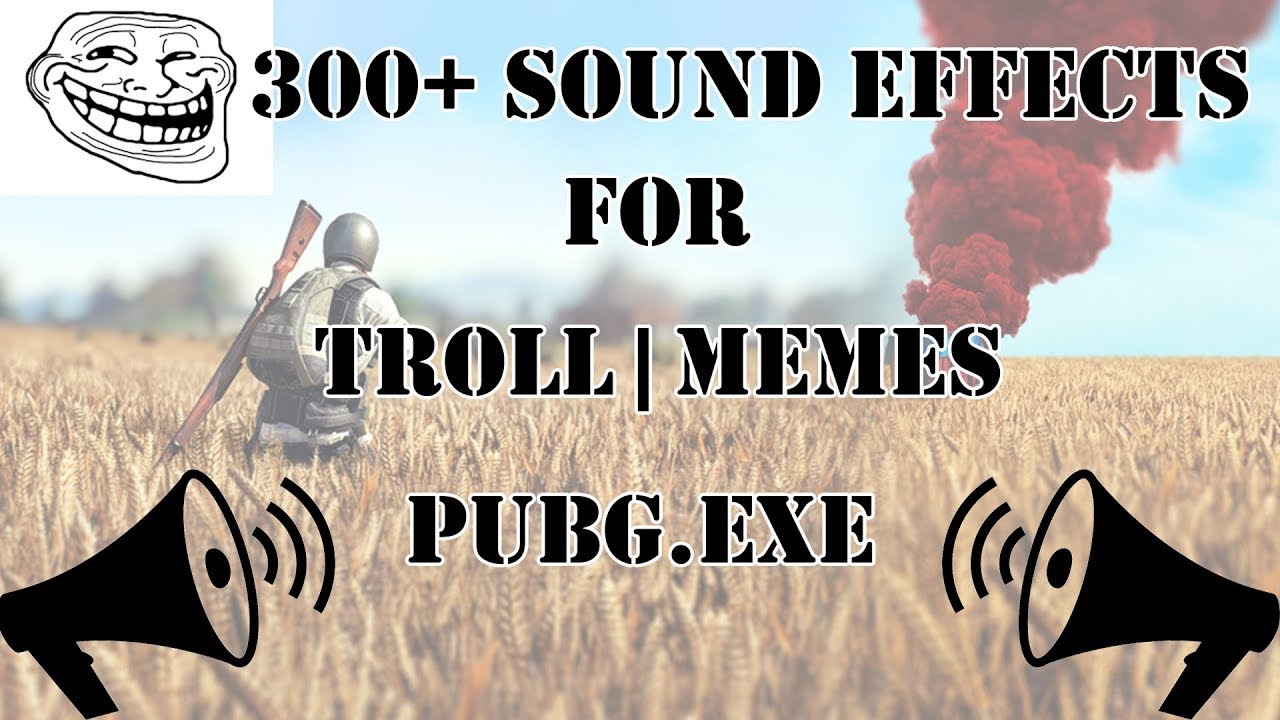 No Copyright 300 Sound Effects All Memes PUBG Troll Funny Background for Gaming Video 🤣😜