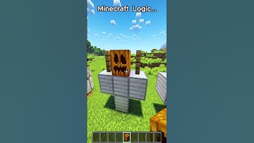 MINECRAFT : LOGIC...😂 WAIT FOR IT..(CONFESS YOUR LOVE)#minecraft #shorts