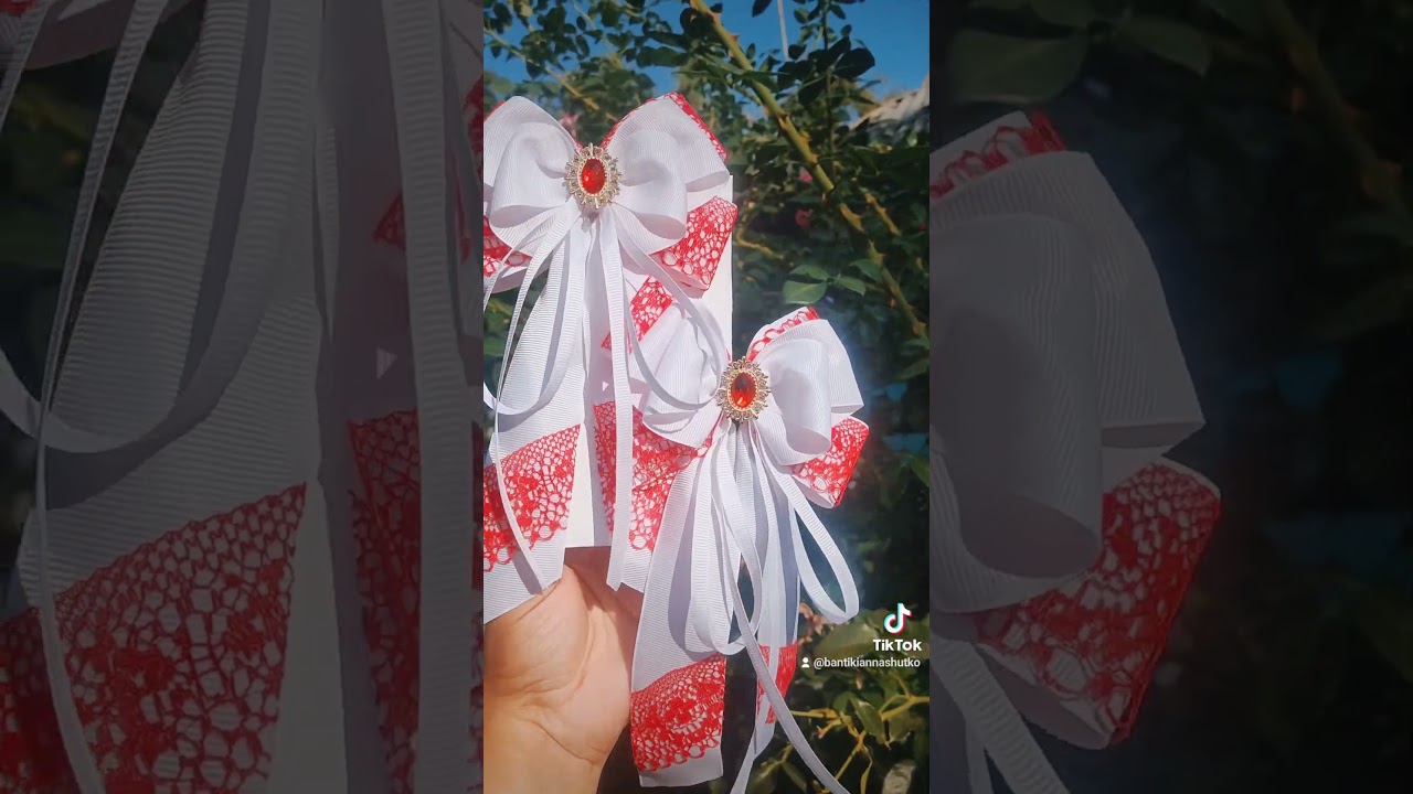 Моя ручна робота❤️Бантики резинки заколки брошки та обручі ручної роботи💙💛Бантики на перший дзвоник
