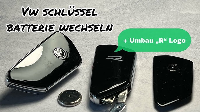VW Golf 8 Schlüssel Batterie wechseln - so einfach gehts, Volkswagen Golf  VIII 