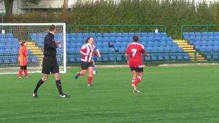 Kira Buchan scores for Peel v DHSOB (3-0) Flood-lit Cup 15 January 2017