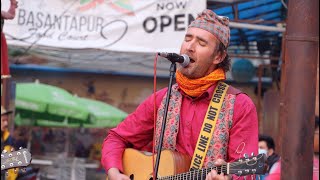 Gaine Hune Ho & Maya Meri Maya | Alex Nepali | Live Music @ Basantapur | Nepali song by foreigner