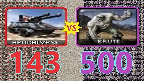 Apocalypse vs Brute - Same Cost - Red Alert 2
