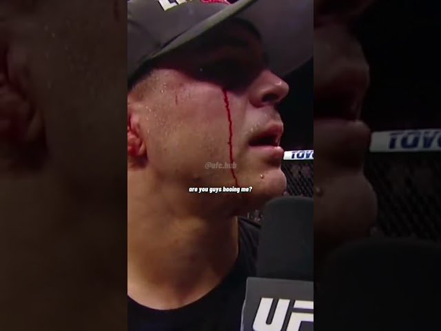 UFC Fighter Swears At The Crowd After Being Booed! class=