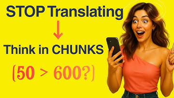 Speak English Fluently: STOP Translating | Start Chunking TODAY A1-A2 | Slow English Podcast