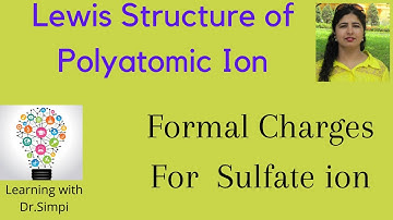 Lewis Structure of Sulfate SO4(2-) ion | Trick of Lewis Dot Structure with formal Charges | Sulfate