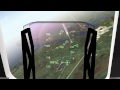 F sim SpaceShuttle good Landing HUD View