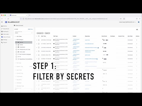 How to find active secrets in your code using BluBracket
