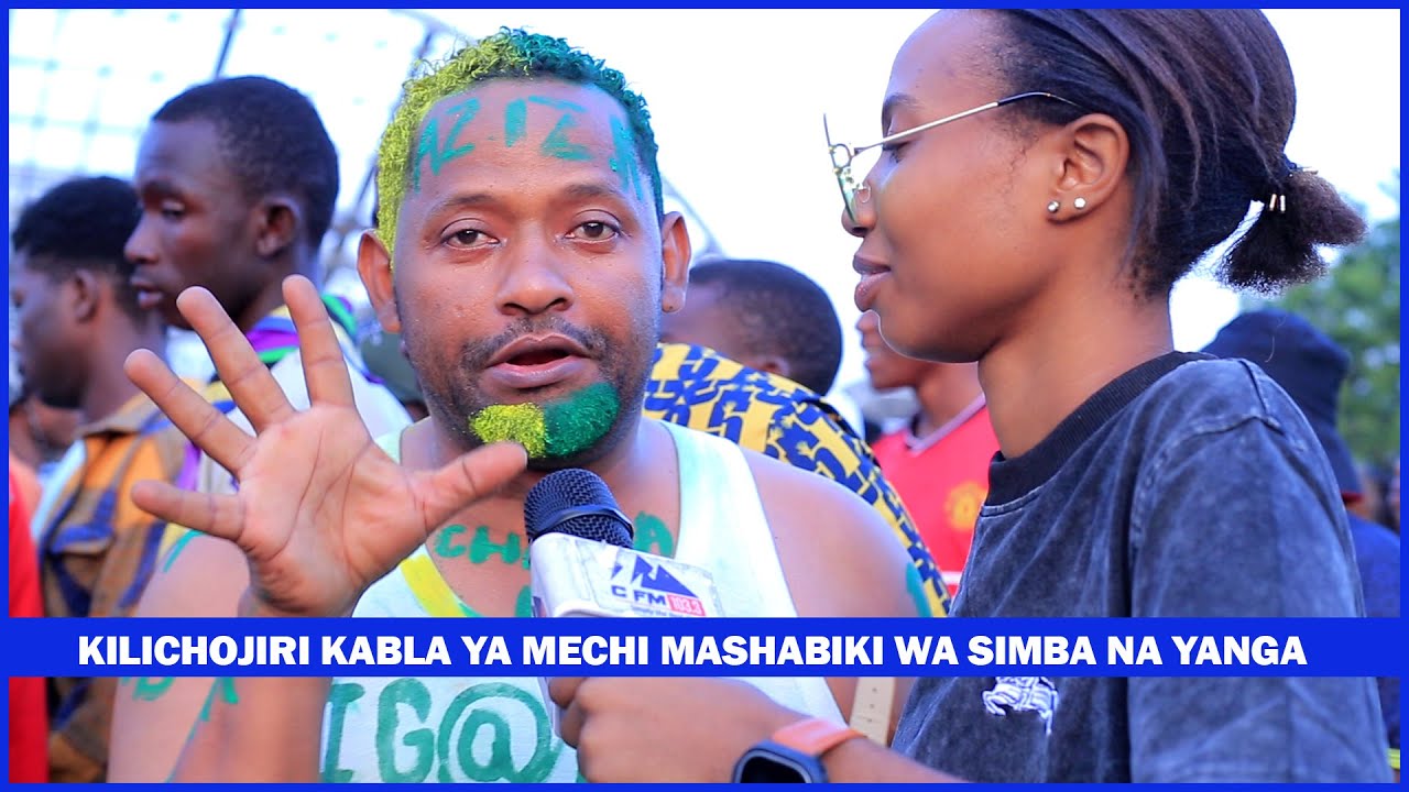 KILICHOJIRI KABLA YA MECHI MASHABIKI WA SIMBA NA YANGA - YouTube