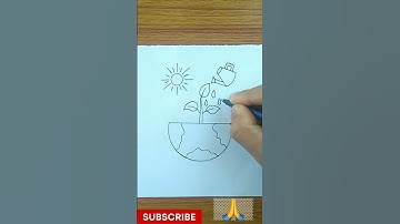World Environment Day Drawing || Save Environment Drawing || Save Tree Save Earth Drawing ||