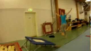 Gymnastics in Antistilla gymnastics hall with foam pit
