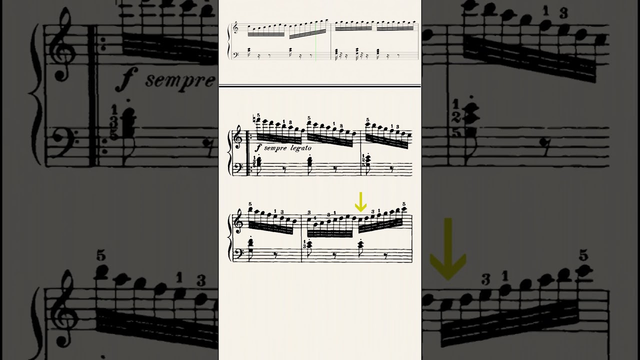 C.Czerny: Study Op. 849 No. 8 #shorts #piano #educational #music #czerny #pianomusic