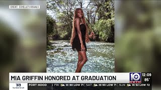 Killeen ISD honors slain teen Mia Griffin during Harker Heights graduation ceremony