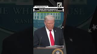 Trump holds up mugshots of alleged heinous criminals in Minnesota, asks if people want them