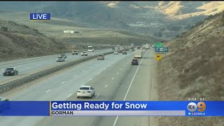 Caltrans Bracing For Grapevine Mess As Storm Arrives In Southern California