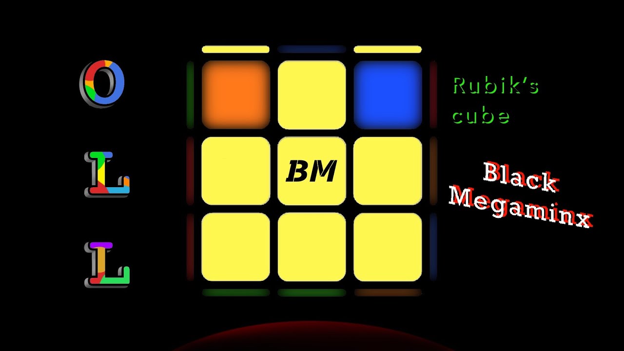 OLL | All Edges Orieted | Method Fridrich | Rubik's cube by Black Megaminx