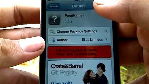 (Cydia Tweak) Name Your Springboard Pages With Pagenames On Ipod Touch & Iphone